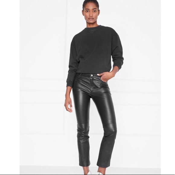 leather pants size 4